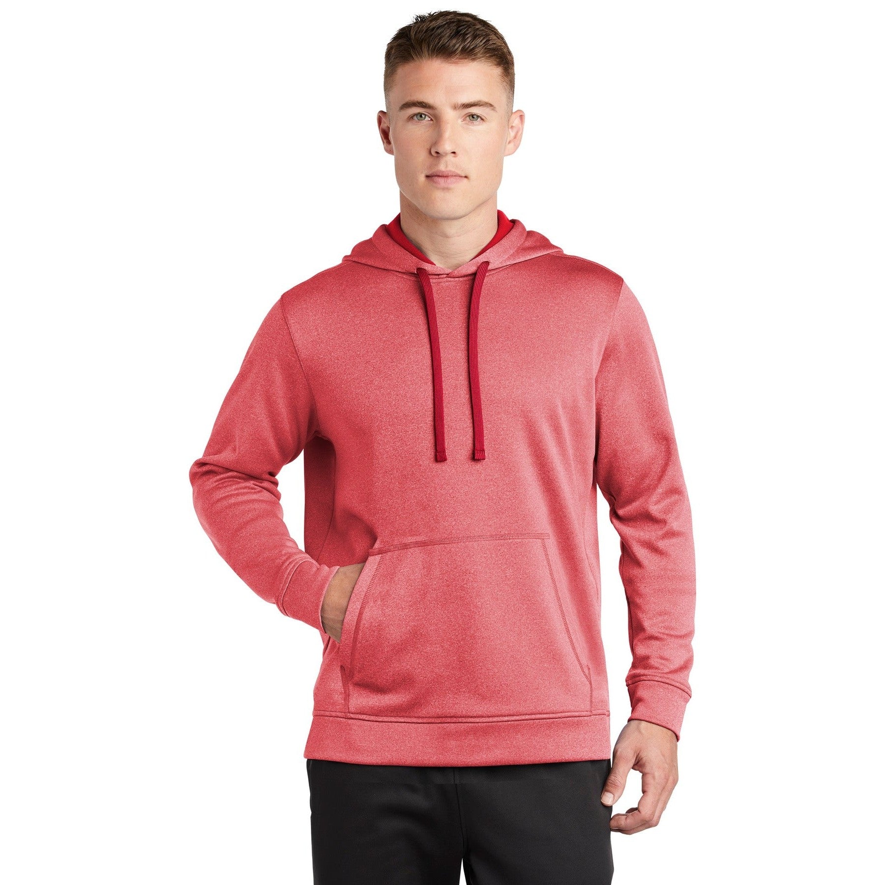 Sport-Tek-Sport-Tek ® PosiCharge ® Sport-Wick ® Heather Fleece Hooded Pullover. ST264-MedTech-3